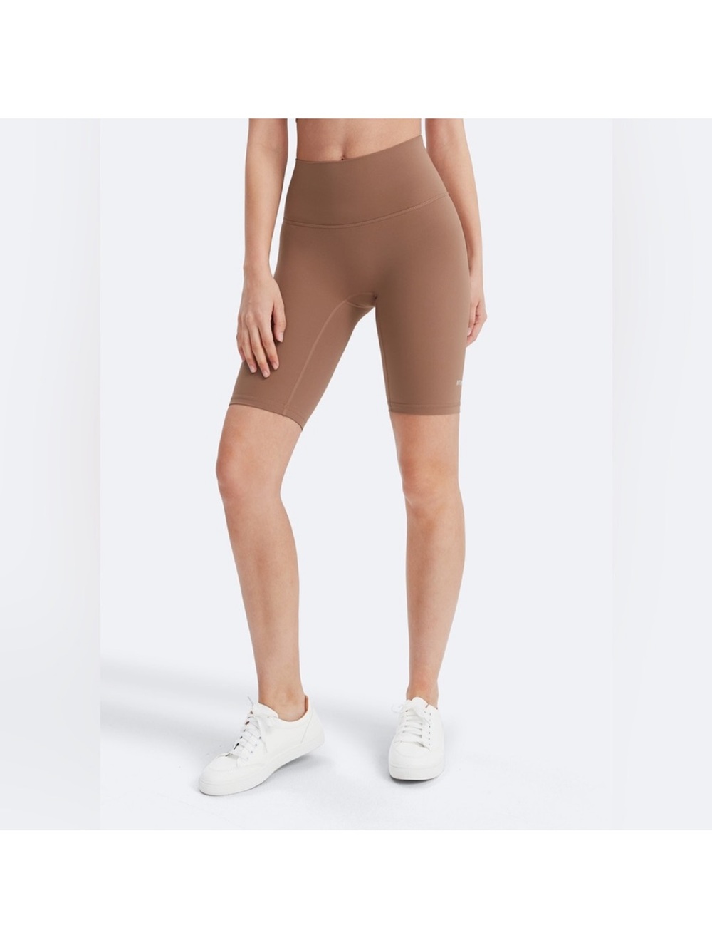 BetterMe Nude High-Rise Brown Bike Shorts